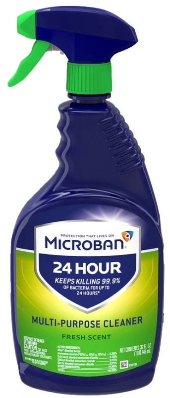 24 Hour Multi-Purpose Cleaner and Disinfectant Spray, Fresh Scent, 32 fl. oz.