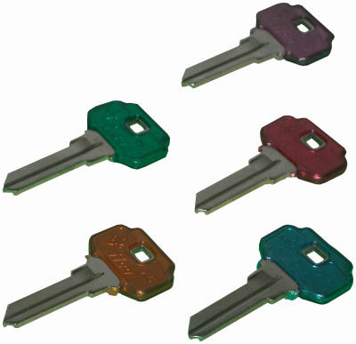 De6-pc-asstd Jewel Adams Rite Key Blank, Nickel Plated Brass, Pack Of 5