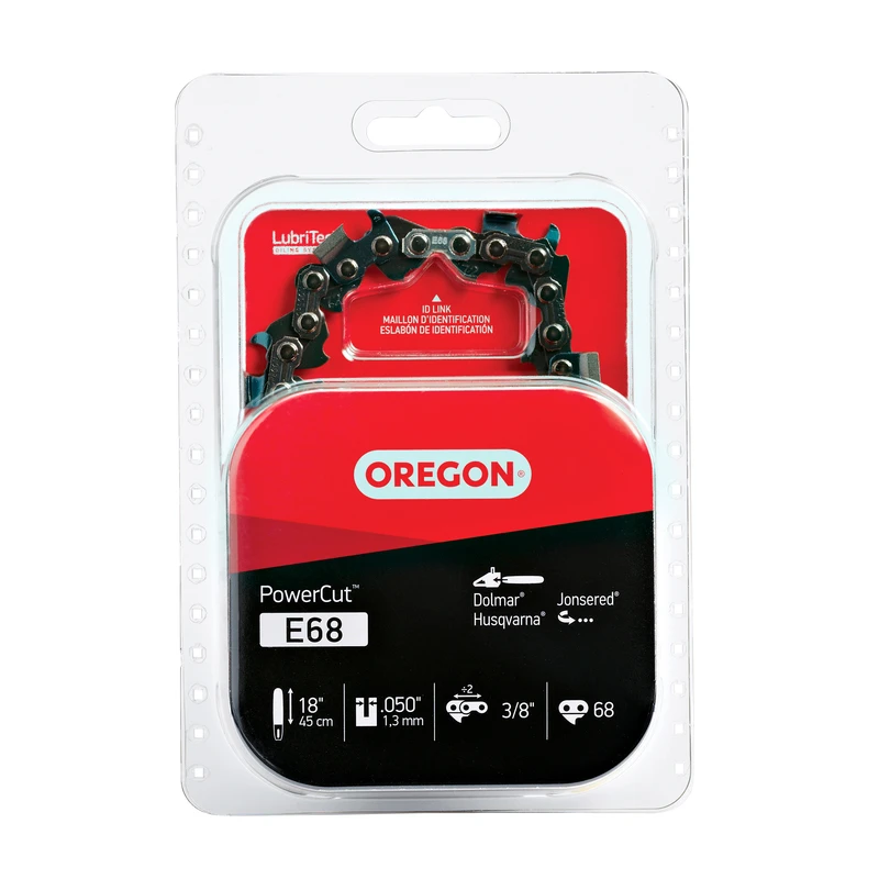 E68 PowerCut 18 Inch Chainsaw Chain for Efficient Cutting Performance