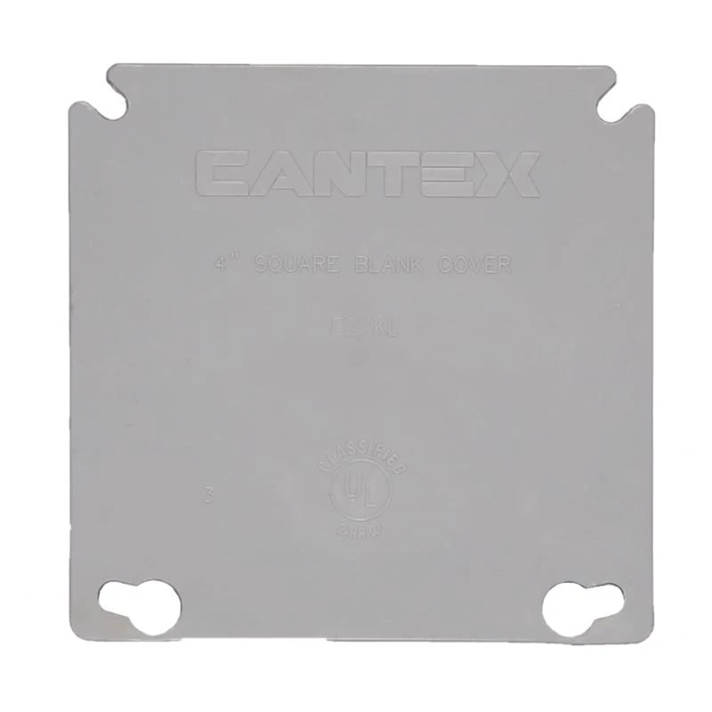 Ez Box 2 Gang Square Pvc Ring Cover Gray Ezxkl