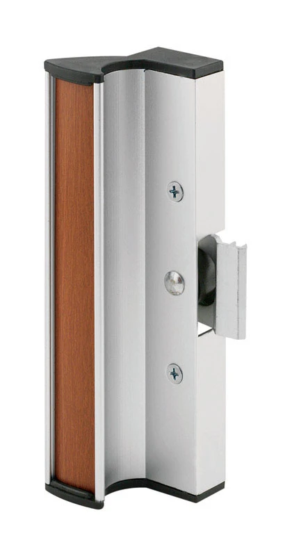 Wood Tone Aluminum Outdoor Patio Sliding Door Handle Set Model 14538