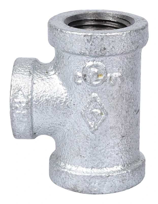 Galvanized Malleable Reducing Tee 3/4" X 3/4" X 1/2" Model 11a3/4x3/4x1/2g