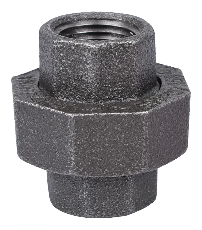 1/2 Inch Malleable Black Iron Ground Joint Union Model 34b-1/2b