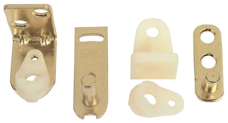 V130 Series 530017 Cafe Door Pivot Hinge, 50 Lb Capacity, Satin Brass