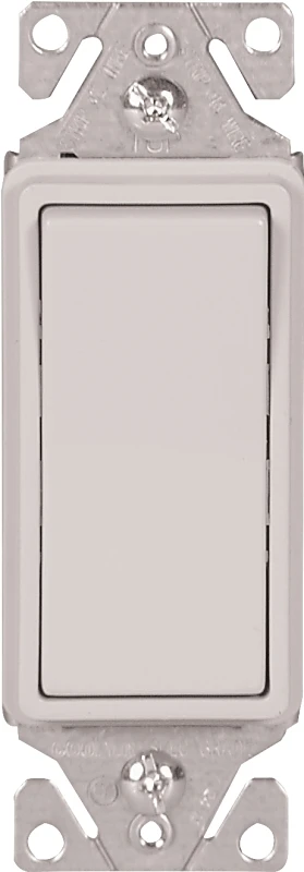 15 Amp 120-volt/277-volt Heavy-duty 3-way Lighted Rocker Switch - Eaton 7513w-box
