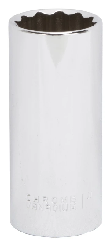1/2 Drive Deep Socket 1 Inch 12 Point Chrome Vanadium Steel Mt6528632