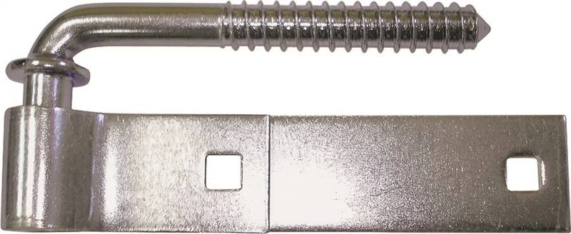 Lr087 Zinc-plated Screw Hook And Eye Door Hinge, 6 Inch X 1-1/4 Inch