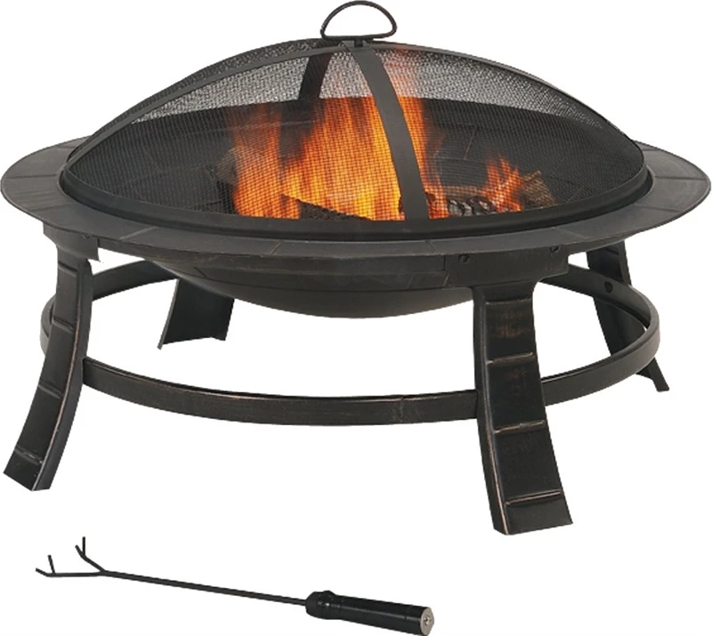 Ft-084 30 Inch Round Outdoor Firepit For Cozy Gatherings
