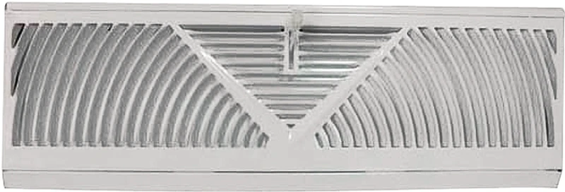 Bb-15w Baseboard Register, 15 In L X 4-1/2 In W, Steel, White