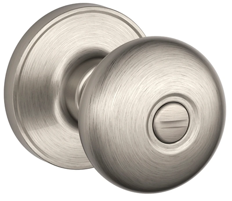 J40str619 Stratus Satin Nickel Privacy Door Knob Set For Bed And Bath