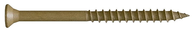 Camo 0356179 Deck Screw, #9 Thread, 3 in L, Bugle Head, Star Drive, Type 17 Slash Point, Carbon Steel, 1750/PK
