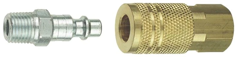 13-401 Coupler Nipple Set 1/4 Inch Female Npt Coupler And Male Npt Plug