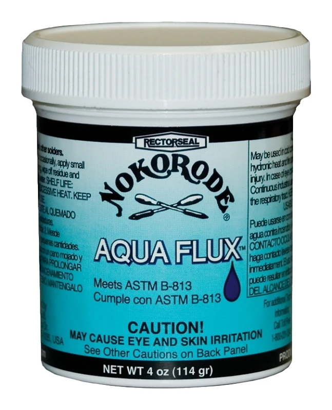 Aqua Flux 4 Oz Soldering Paste, Model 74047, Water Soluble