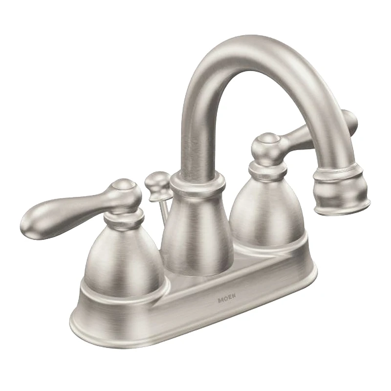 Caldwell 2-handle 4 In. Bathroom Faucet With Pop-up, Spot Resist Brushed Nickel