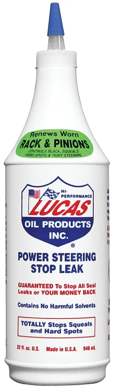 10011 Power Steering Fluid Stop Leak, 1 Quart Bottle, Light Red