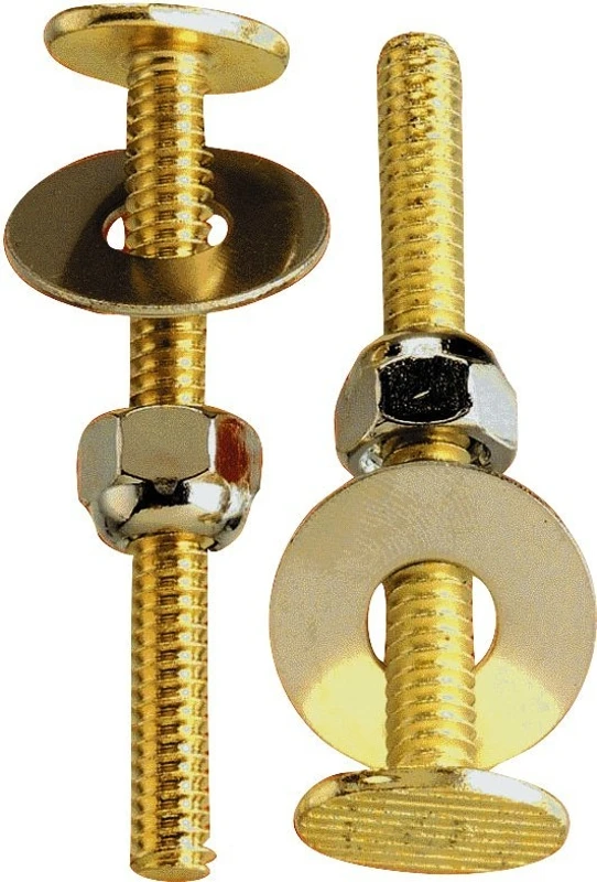 Toilet Bolt Set 1/4" X 2-1/4" Brass Plated - Model Pp835-16