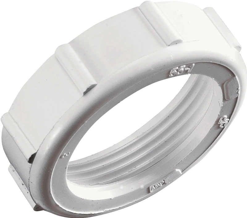 Pp955w 1-1/2 In. Slip Joint Nut, Pvc, White, Pack Of 5