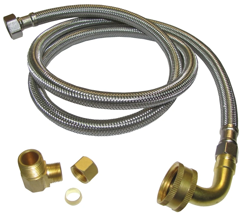 3/8 In. Compression X 3/8 In. Mip 72 In. Stainless Steel Dishwasher Supply Line