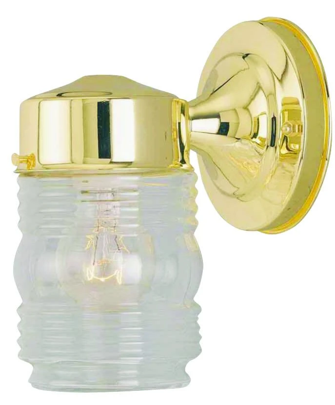 4402h-23l 1-light Outdoor Wall Lantern - Polished Brass Finish