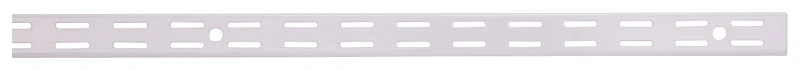 Adjustable Dual Track Shelf Standard, 25.5 In L X 1 In W, White