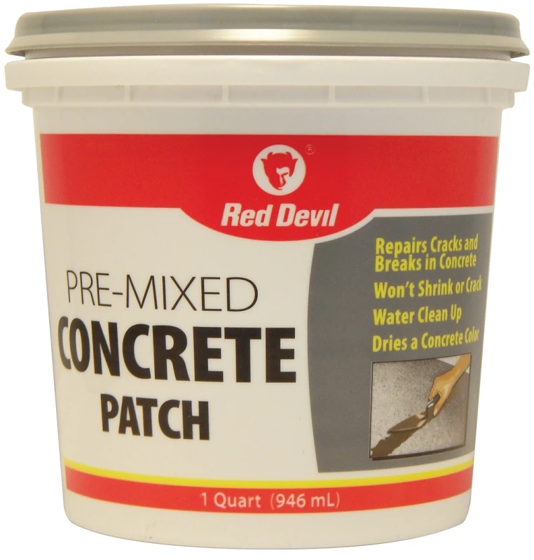 0644 Pre-mixed Concrete Patch Quart - Textured Gray, Acrylic Formula