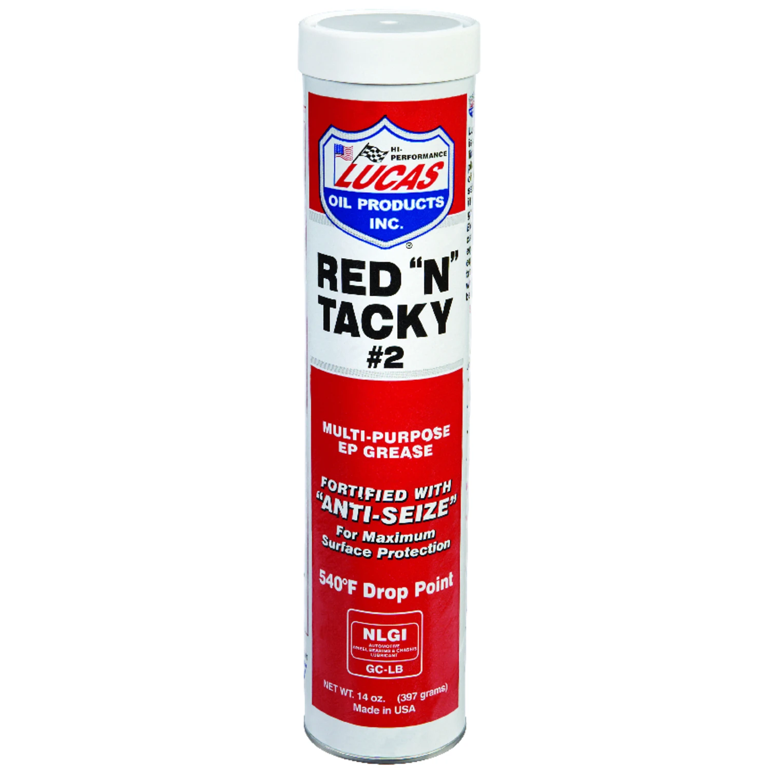 Red 'n' Tacky 14 Oz. Tube Red Lithium Grease For Automotive & Industrial Use