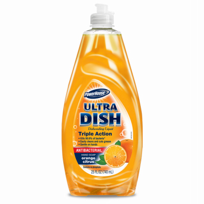 Orange Dish Detergent, Fresh Orange Citrus, 25 oz.