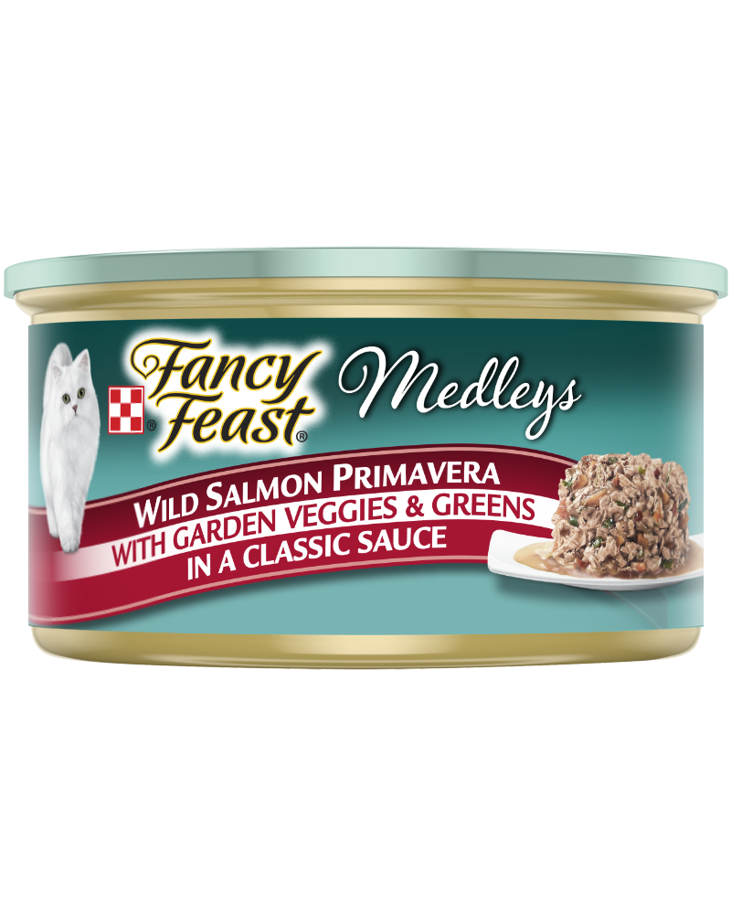 Salmon Primavera Canned Cat Food, 3 oz.