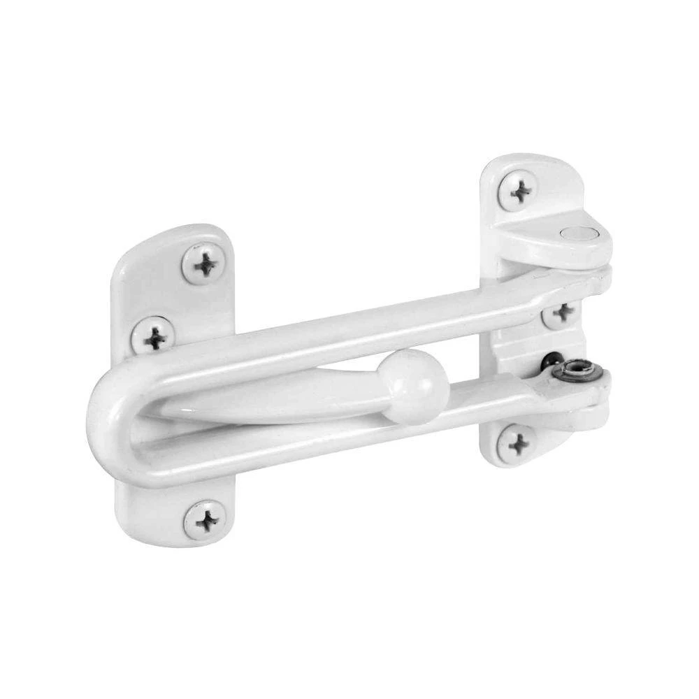 U 9902 White Swing Bar Door Guard For Wood And Metal Doors