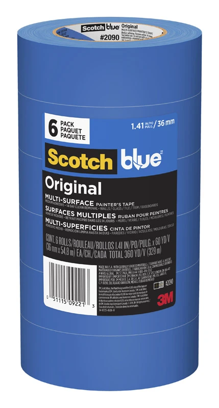 Original Painter's Tape, 1.41 In x 60 Yd., 6 Roll Pack