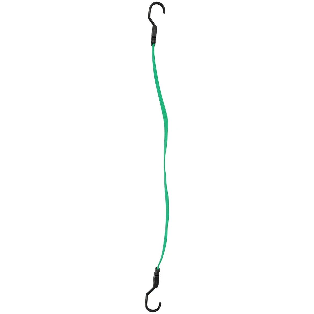 3/4 In. X 30 In. Green Flat Bungee Cord With Polycarbonate Hook