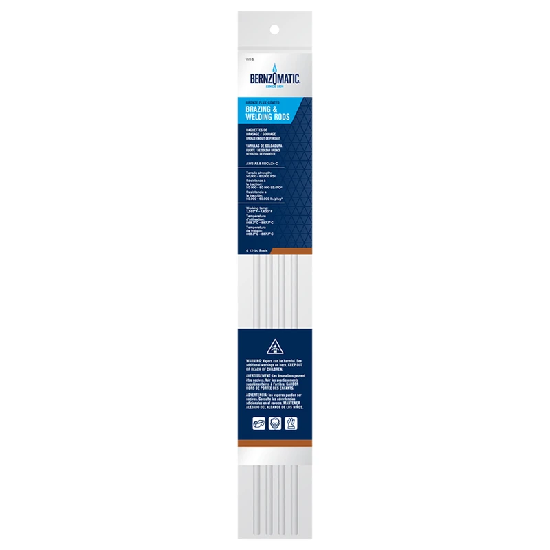 WB5 Bronze Brazing & Welding Rods, 4-Pk.