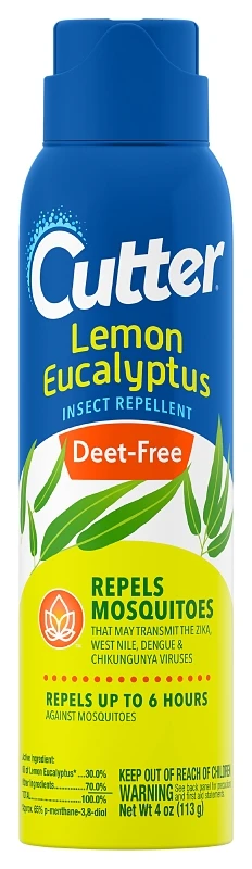 Lemon Eucalyptus 4 Oz. Insect Repellent Aerosol Spray, Model Hg-96701, Deet-free