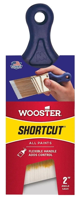 Shortcut Paint Brush 2 Inch Wide with Comfortable Handle for Precise Painting