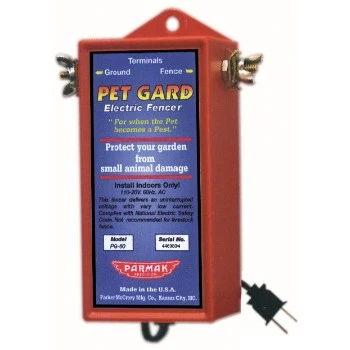 Pg-50 Electric Fence For Pets & Gardens, Plug-in 11-120 Volt