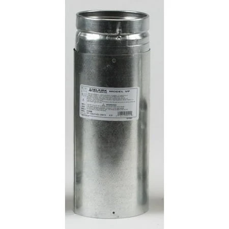 Pellet Stove Pipe, Adjustable, L-Vent, 4 x 12-In.