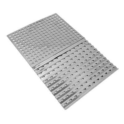 Barbecue Cooking Sheet, Dual-Sided Stainless Steel