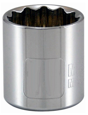 Metric Socket, 12-Point, 3/8 In. Drive, 22mm