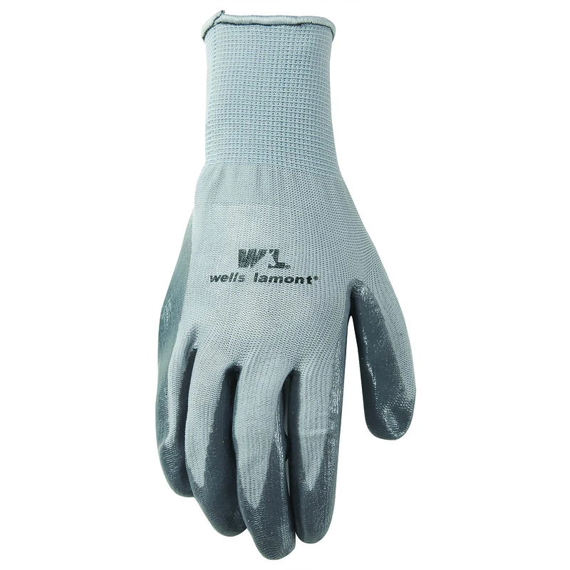 546l Men's Large Nitrile Coated Knit Work Gloves - Fine Gauge