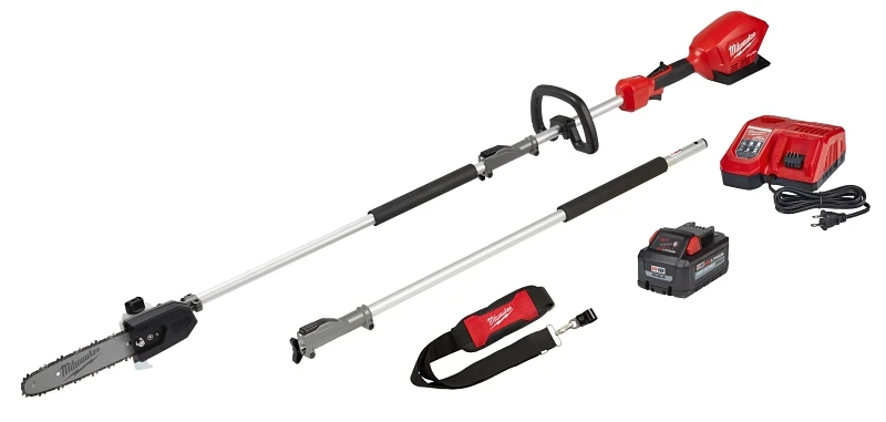 M18 Fuel 10 In. Cordless Pole Saw Kit With Quik-lok & 8.0 Ah Battery