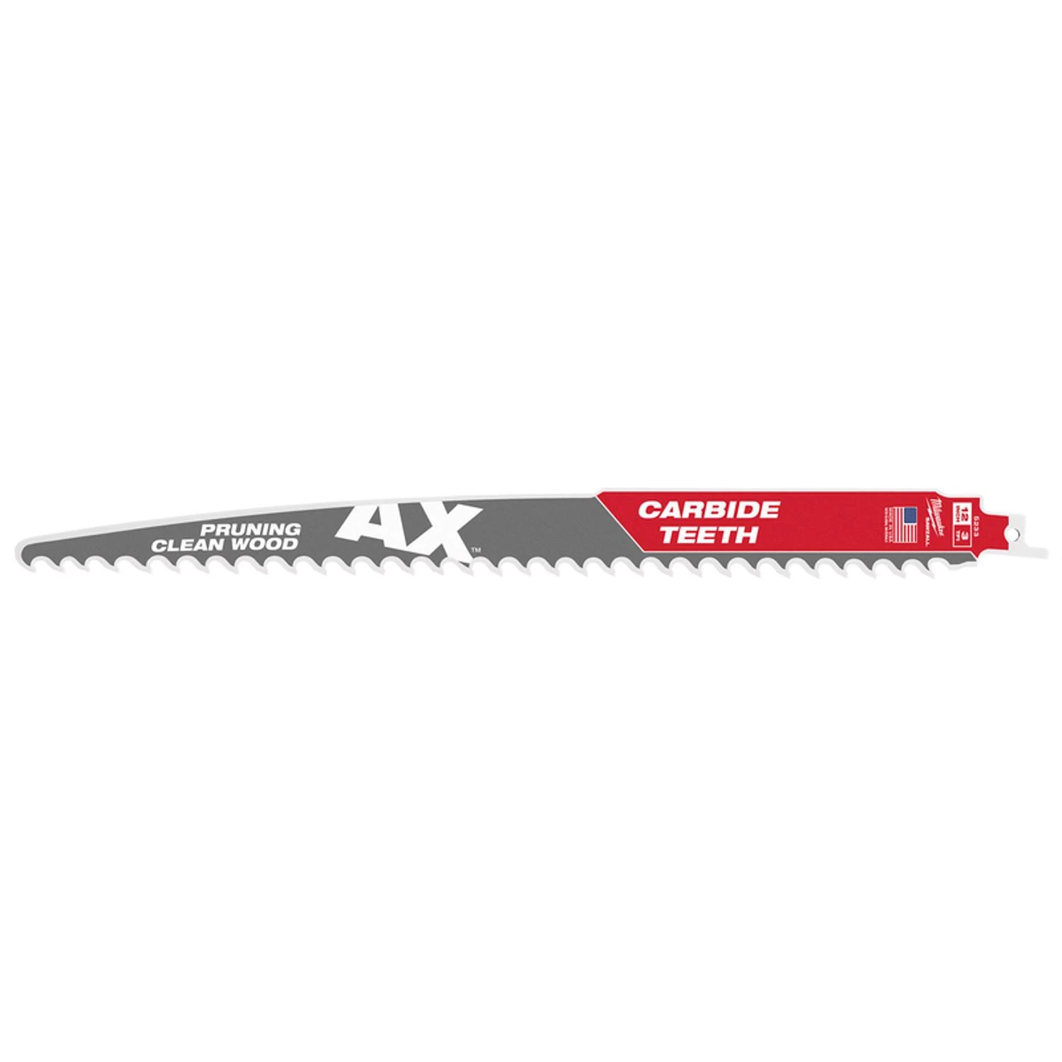 12 In. 3 Tpi The Ax Carbide Teeth Pruning Reciprocating Saw Blade
