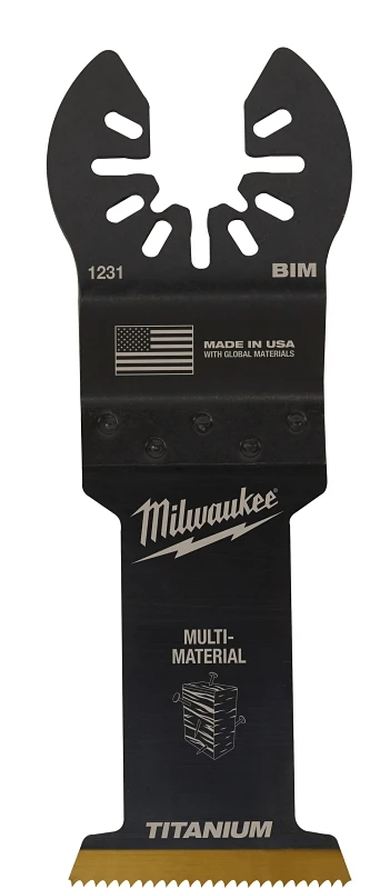 Milwaukee Universal Fit Open-Lok 1-3/8 in. W Bi-Metal Multi-Tool Oscillating Blade Multi-Material 1