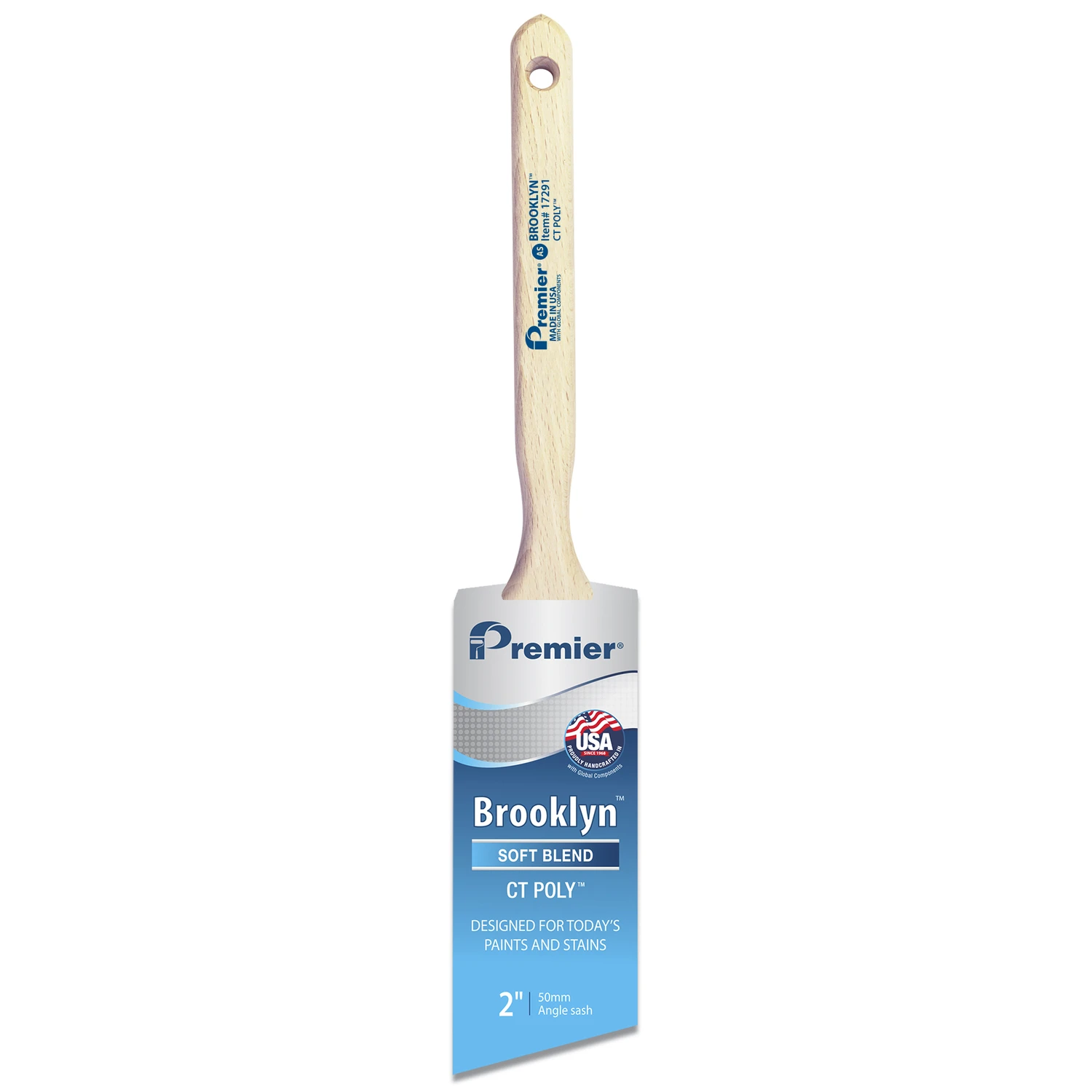 Brooklyn Angle Sash Paint Brush, Poly, 2 In.