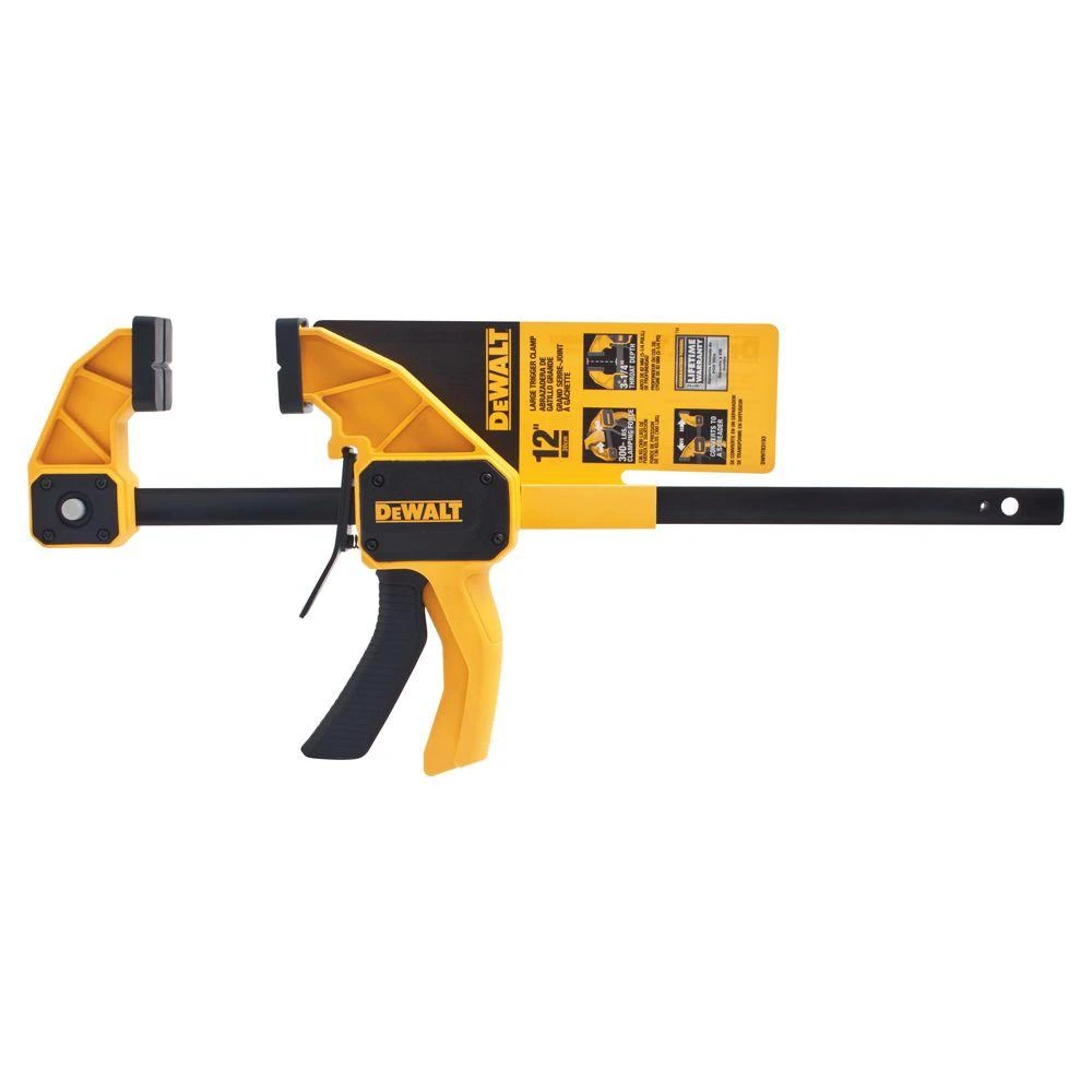 Large Bar Trigger Clamp, 12 Inch Length, Heavy Duty Construction