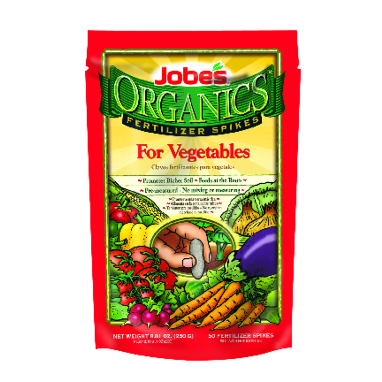 Jobe's Organic Spikes Vegetables Root Feeder 8.81 oz