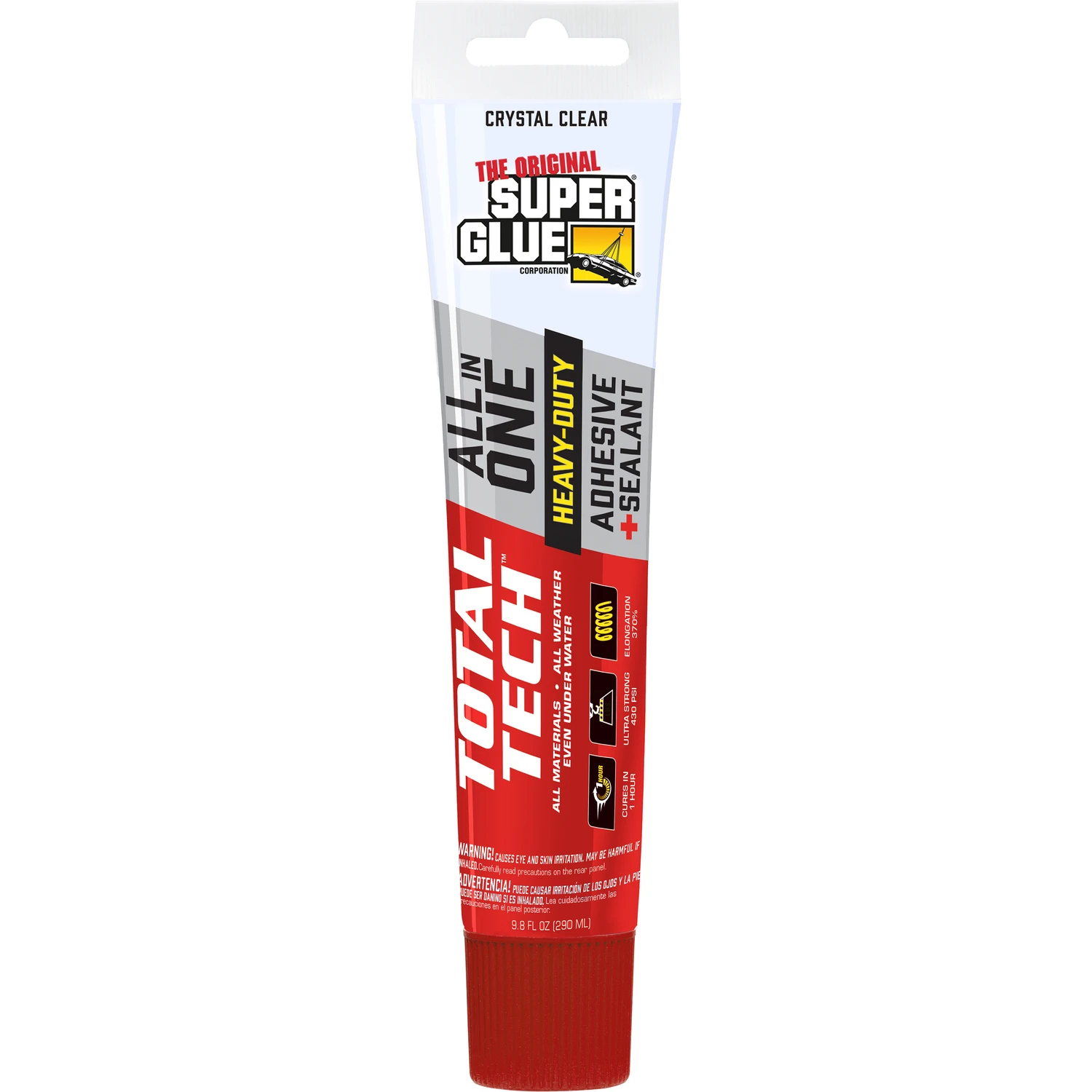 Super Glue Total Tech Clear Adhesive and Sealant Tube 4.2 Ounce