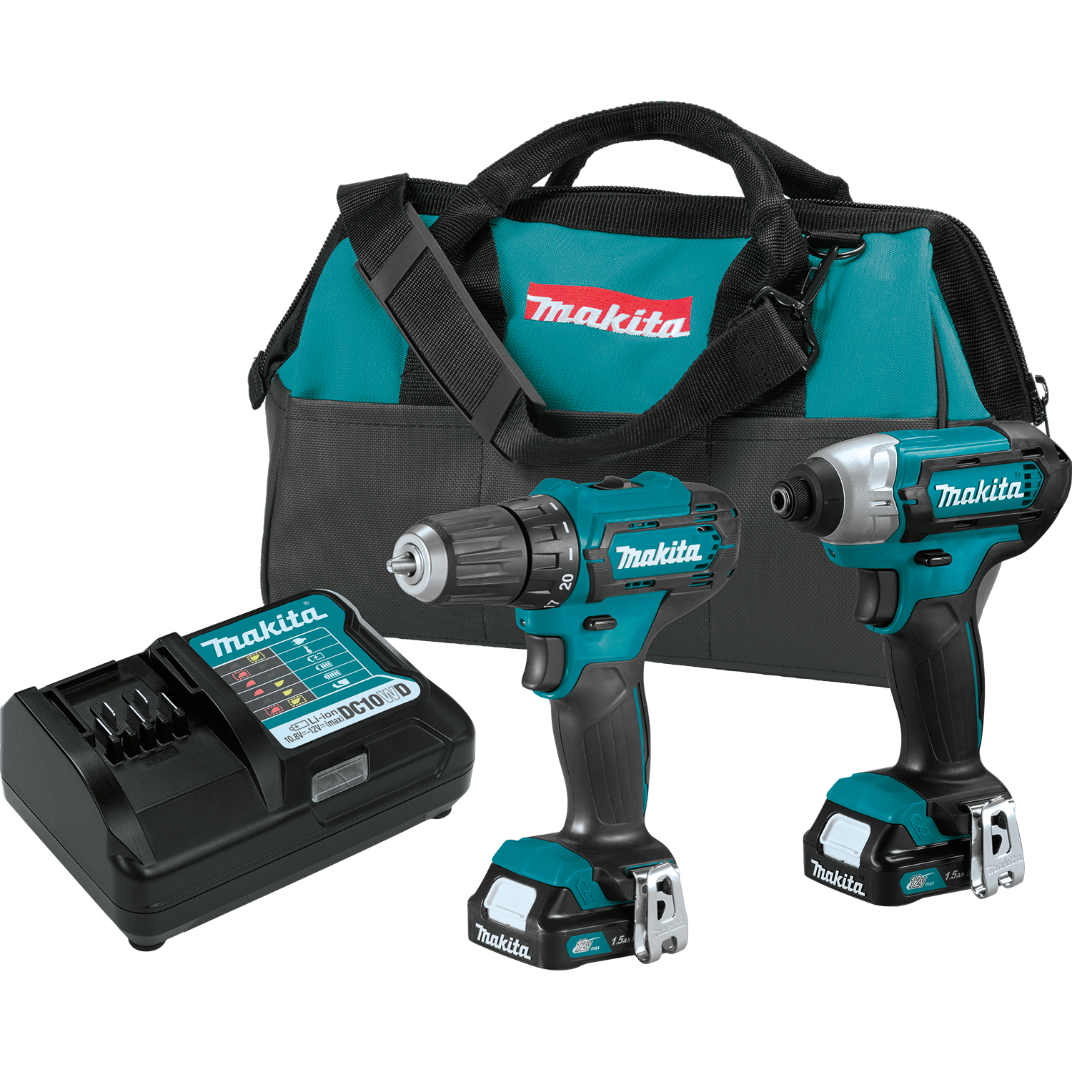 12v Max Cxt Cordless Brushed 2 Tool Combo Kit With Batteries And Charger