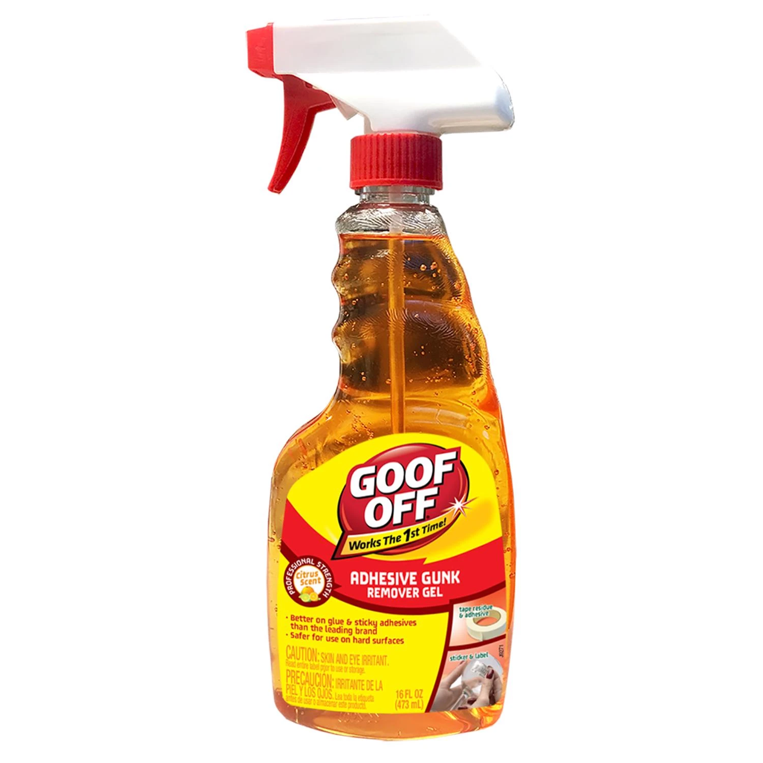 16 Oz. Citrus Scent Adhesive Gunk Remover Gel - Professional Strength