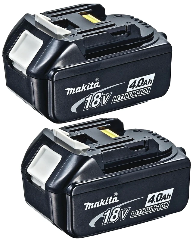 Makita BL1840B-2 Lithium Battery, 18 V Battery, 4 Ah, 40 min Charging, 2/PK