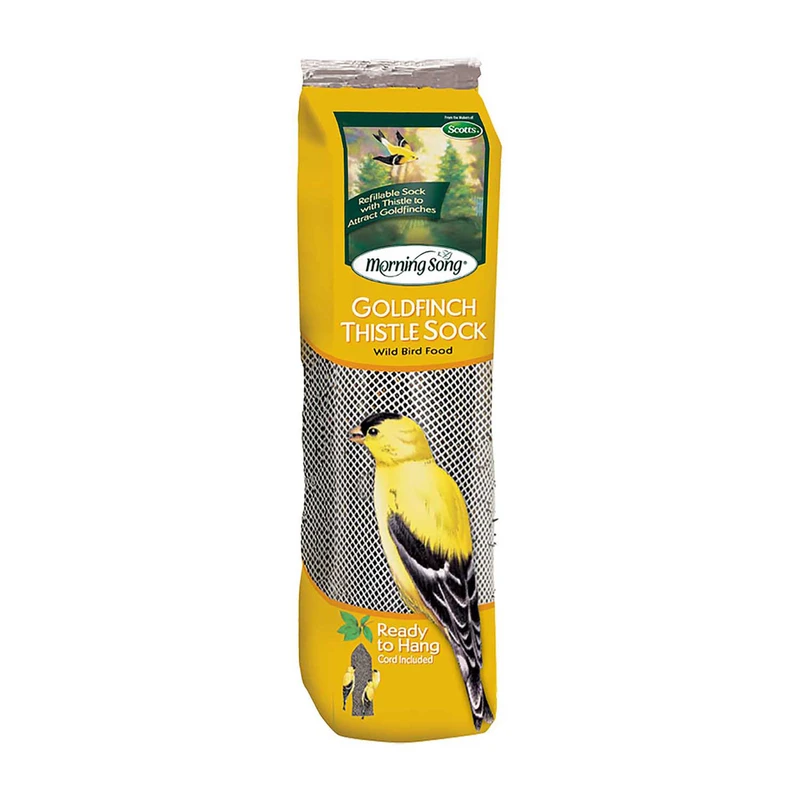 13 Oz. Nyjer Thistle Finch Sock Bird Feeder - Premium Seed Holder